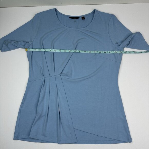Betabrand Women’s‎ NWT Glacier Blue Short Sleeve Scoop Neck Christine Top S/C39 - Picture 10 of 13